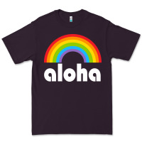 Plum Aloha Rainbow Hawaii 808 Island Hawaiian Premium Tee - linhVisuals