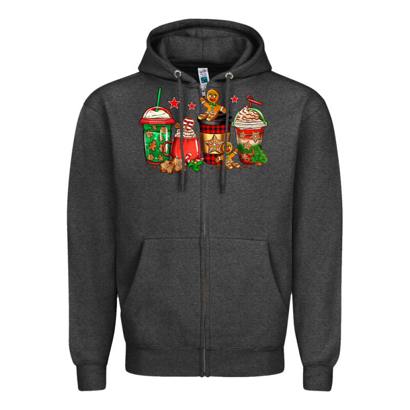 Christmas Cookies Coffee Zipper Hoodie by Jasminsmagicworld | Teevron