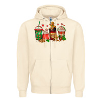 Sandshell christmas cookies coffee Zipper Hoodie - Jasminsmagicworld