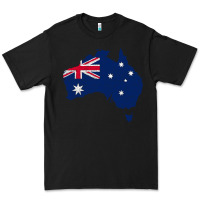 Black Australia Map Flag Drawing Line Art Premium Tee - linhVisuals