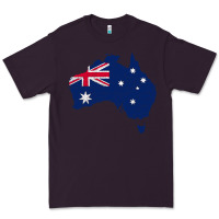 Plum Australia Map Flag Drawing Line Art Premium Tee - linhVisuals