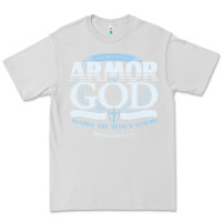 Dove Grey armor of god bible verse scripture Premium Tee - linhVisuals