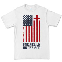 White american flag one nation under god Premium Tee - linhVisuals
