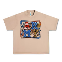 Burro Army Veteran leopard frame 4th of July Urban Heavy Tee - LillyAllenDesigns