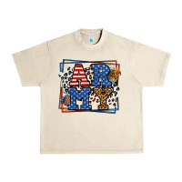 Sandshell Army Veteran leopard frame 4th of July Urban Heavy Tee - LillyAllenDesigns