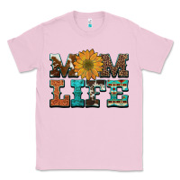 Bubblegum Pink western cowhide leopard turquoise  leather aztec sunflower mom Classic Tee - Artiststas