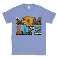 Colony Blue western cowhide leopard turquoise  leather aztec sunflower mom Classic Tee - Artiststas