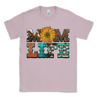 Lilac western cowhide leopard turquoise  leather aztec sunflower mom Classic Tee - Artiststas