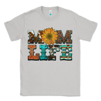 Moon Dust western cowhide leopard turquoise  leather aztec sunflower mom Classic Tee - Artiststas