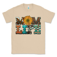 Mushroom western cowhide leopard turquoise  leather aztec sunflower mom Classic Tee - Artiststas
