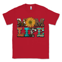 Red western cowhide leopard turquoise  leather aztec sunflower mom Classic Tee - Artiststas