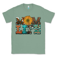 Sage western cowhide leopard turquoise  leather aztec sunflower mom Classic Tee - Artiststas