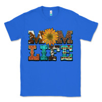 True Royal western cowhide leopard turquoise  leather aztec sunflower mom Classic Tee - Artiststas