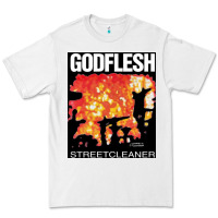 White GODFLESH Streetcleaner Premium Tee - linhVisuals