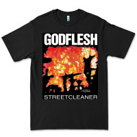 Black GODFLESH Streetcleaner Premium Tee - linhVisuals