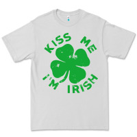 Dove Grey kiss me im irish funny saint patrick day womens Premium Tee - linhVisuals