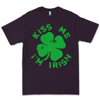 Plum kiss me im irish funny saint patrick day womens Premium Tee - linhVisuals
