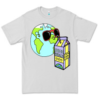 Dove Grey wrld drink Premium Tee - linhVisuals