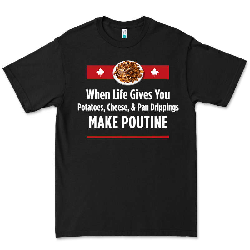 Canada Poutine Quebec Recipe French Premium Tee by linhVisuals | Teevron