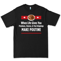 Black canada poutine quebec recipe french Premium Tee - linhVisuals