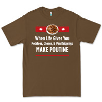 Cacao canada poutine quebec recipe french Premium Tee - linhVisuals