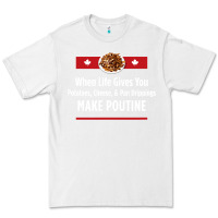 White canada poutine quebec recipe french Premium Tee - linhVisuals