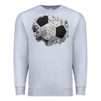 Heather Grey cowhide soccer patch Premium Sweatshirt - Jasminsmagicworld