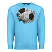 Ocean Blue cowhide soccer patch Premium Sweatshirt - Jasminsmagicworld