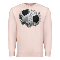 Pale Pink cowhide soccer patch Premium Sweatshirt - Jasminsmagicworld