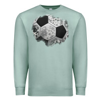 Seafoam cowhide soccer patch Premium Sweatshirt - Jasminsmagicworld
