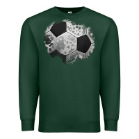 Sports Green cowhide soccer patch Premium Sweatshirt - Jasminsmagicworld