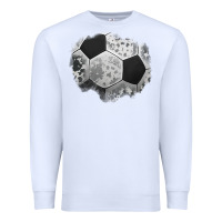 White cowhide soccer patch Premium Sweatshirt - Jasminsmagicworld