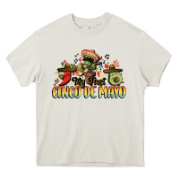 Cream My first cinco de mayo Heavy Core Tee - FaDigitalArtStudio
