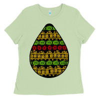 Matcha african masks teardrop Ladies Tee - BundleAndBundleShop