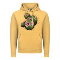 Vintage Mustard arizona fishhook cacti Vintage Hoodie - LillyAllenDesigns