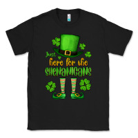 Black Just here for the shenanigans St. Patrick's Classic Tee - OliviaCreatesArt