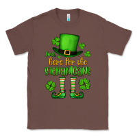 Chestnut Just here for the shenanigans St. Patrick's Classic Tee - OliviaCreatesArt