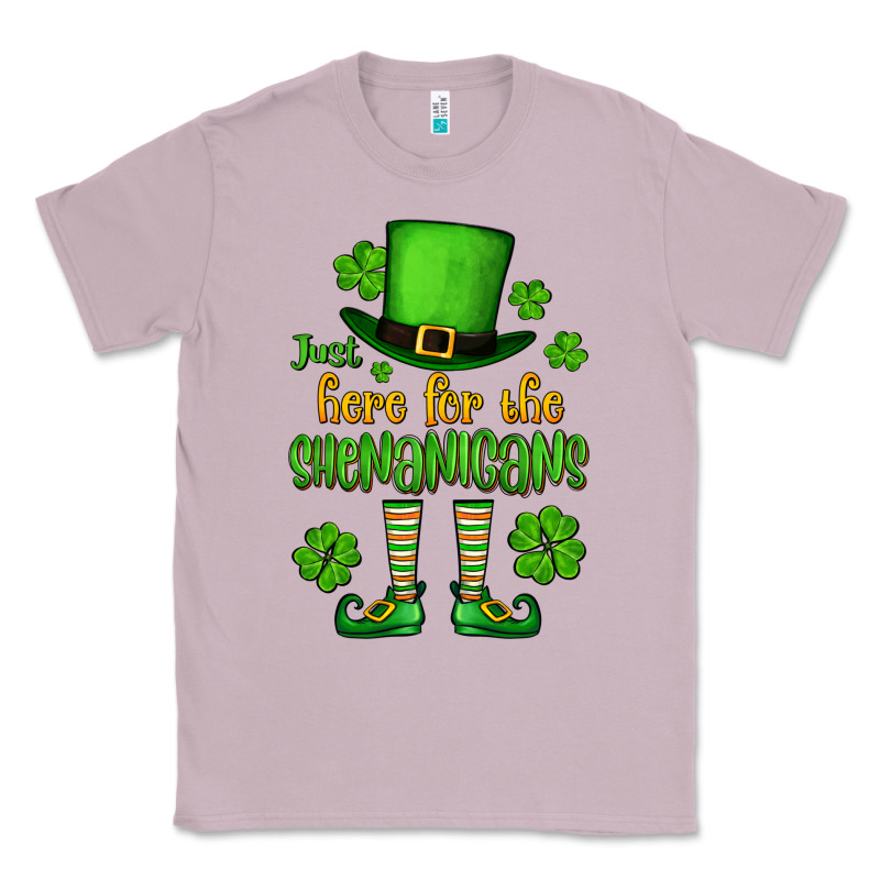 Just Here For The Shenanigans St. Patrick's Classic Tee by OliviaCreatesArt | Teevron
