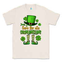Natural Just here for the shenanigans St. Patrick's Classic Tee - OliviaCreatesArt