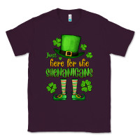 Plum Just here for the shenanigans St. Patrick's Classic Tee - OliviaCreatesArt