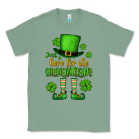 Sage Just here for the shenanigans St. Patrick's Classic Tee - OliviaCreatesArt