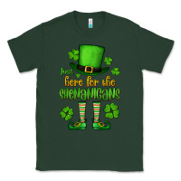 Sports Green Just here for the shenanigans St. Patrick's Classic Tee - OliviaCreatesArt