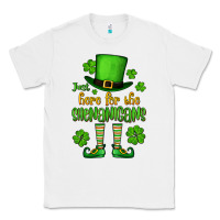White Just here for the shenanigans St. Patrick's Classic Tee - OliviaCreatesArt