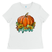 White pumpkin mama Ladies Tee - BundleAndBundleShop