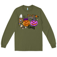 Army Green Fab Boo Lous Long Sleeve Tee - CowhideDigitalArt