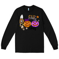 Black Fab Boo Lous Long Sleeve Tee - CowhideDigitalArt