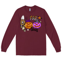 Burgundy Fab Boo Lous Long Sleeve Tee - CowhideDigitalArt