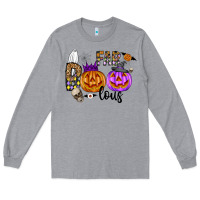 Heather Grey Fab Boo Lous Long Sleeve Tee - CowhideDigitalArt