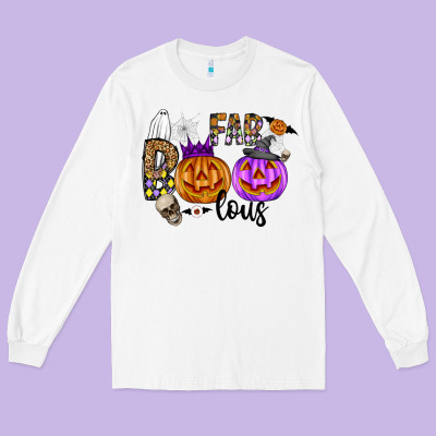 Fab Boo Lous Long Sleeve Tee Designed By Cowhidedigitalart