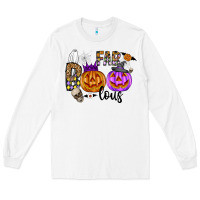 White Fab Boo Lous Long Sleeve Tee - CowhideDigitalArt
